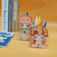 Factory Custom Design Acrylic Pen Holder Anime Make Acrylic Pen Box Double Side Print Acrylic Pen Handle Wholease 