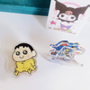 Custom Cartoon stationery Acrylic clips Anime Cartoon Paper Book Clip for student wholesale