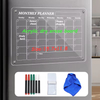 Updated Magnetic Acrylic Dry Erase Whiteboard Planner Fridge Magnet Clander and Memo Set