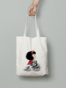 Custom Logo Reusable Tote Bag with Long Rope Handle Screen Printing for Daily Use for Travel and Outdoor Shopping Bag
