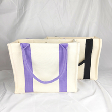 Wholesale Two-color Simple Large Capacity Canvas Bag