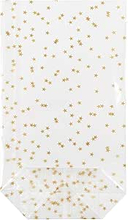 Cross Bottom Transparent Bottom Bag with Gold Stars