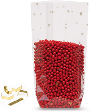 Elke Plastic Cross Bottom Bag Christmas Cookie Bag