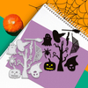 Factory Direct Sale Halloween Ghost & Pumpkin Cartoon Carbon Steel Cutting Dies for Scrapbooking And Kids' Crafts 