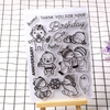 Letter Flower Transparent Clear Rubber Stamp for Seal DIY Scrapbooking Photo Album Decorative Supplier