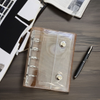Wenzhou Boguang Manufacturer Hot Selling Ready Ship Customizable Transparent PVC Card Album Book Colorful Mini Diary Binder with Button Notebook Cover Loose-leaf Diary Management 