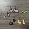 Custom Cartoon Anime Acrylic Earrings Cute Transparent Acrylic Resin Earrings Ornament Wholesale