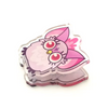 Custom Design Acrylic Clear Plastic Stationery Cartoon Anime Acrylic Clip for Student Wholesale