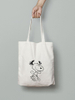 Custom Logo Reusable Tote Bag with Long Rope Handle Plain Pattern Screen Printing for Daily Use Travel and Outdoor Shopping