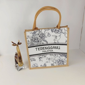 Black And White Printed Cotton Bag