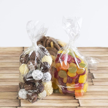Cross-Bottom Clear Candy And Homemade Cookie Bags