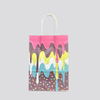 Colorful Donut Dessert Kraft Paper Tote Bag