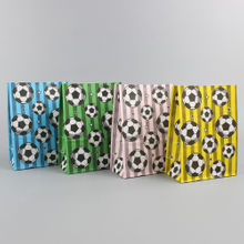 Football Fan Gift Kraft Paper Square Bottom Packing Bag