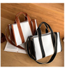 2025 High Quality Unique Stylish Design Women Handbag Purses Square New Treandy Women Canvas Tote Lifestyle Bag WIth Pattern 