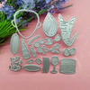 Custom Cutting Dies for Christmas Series, Christmas snowman jigsaw Carbon Steel Chinese supplier