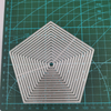 Custom Cutting Dies pentangon embossing folder for gift cards Carbon Steel Chinese supplier