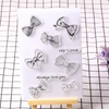 Letter Flower Transparent Clear Rubber Stamp for Seal DIY Scrapbooking Photo Album Decorative Supplier