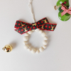 Christmas Bow Wooden Bead Ornament