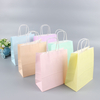 Macaroon Color Kraft Paper Gift Bag
