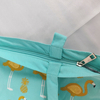 Customized 12oz flamingo Cotton Tote Bag with Silck Screen Golden printing WitghZipper Canvas Bag For Shooping And Promotion 