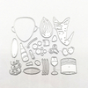 Custom Cutting Dies for Christmas Series, Christmas snowman jigsaw Carbon Steel Chinese supplier