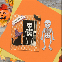 Manufacturers Supply Scrapbook Cartoon Knife Mold Carbon Steel Dies Skull Halloween Etched Embossed Punches 