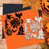 Scrapbook Cartoon Cutting Dies - Carbon Steel Punches Hollow Graffiti for Halloween Witch, Ghost, Spider Web Decorations, Cards & Journals Scrpacking Diy 