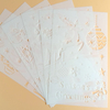 Free Sample Custom New Christmas Theme Hand-Painted DIY Wall Spray PET Hollow Template Novelty Gifts Stencil Custom 