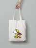 Custom Logo Reusable Tote Bag with Long Rope Handle Plain Pattern Screen Printing for Daily Use Travel and Outdoor Shopping