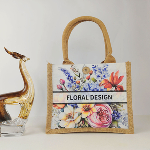 Square Bottom Double-sided Printed Cotton Bag