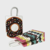 Colorful Donut Dessert Kraft Paper Tote Bag