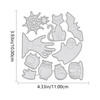 Manufacturers Supply Halloween Decorative Carbon Steel DIY Owl Cutting Die Carbon Steel Cat Stickers
