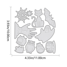 Manufacturers Supply Halloween Decorative Carbon Steel DIY Owl Cutting Die Carbon Steel Cat Stickers