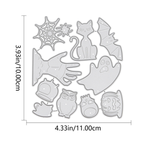 Manufacturers Supply Halloween Decorative Carbon Steel DIY Owl Cutting Die Carbon Steel Cat Stickers