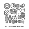 Stock Design Candy carbon steel Cutting Dies For Scrapbooking Diy 