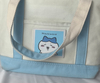 Customizable Eco-Friendly Canvas Drawstring Bag Small Eight Anime Character Print Custom Logo Reusable Rope Handle for Gifts