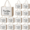 Custom Employee Appreciation Tote Bag Thank You Being Awesome Jute Tote Bag For Staff Housekeep Christmas