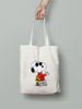 Custom Logo Reusable Tote Bag with Long Rope Handle Plain Pattern Screen Printing for Daily Use Travel and Outdoor Shopping