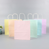 Macaroon Color Kraft Paper Gift Bag