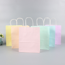 Macaroon Color Kraft Paper Gift Bag