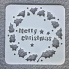 Eco-friendly PET Template Christmas Drawing Stencil Notebook Decorating Stencils For Wood For Farbic for coffe For wall