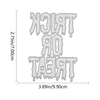 Trick Or Treat Letter Cutting Dies Scrapbook Halloween Party Decoration: Backdrop, Letter Stickers, Scary Props Punches
