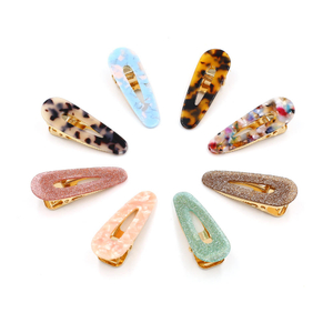 Custom Fresh Candy Color Acrylic Hair Clips for Girls and Women Wholesale