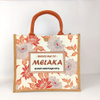 Square Bottom Printed Cotton Bag with Handles