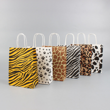 Colorful Spotted Striped Kraft Paper Tote Bag