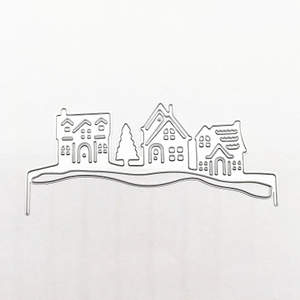 Custom merry Christamas series building carbon steel cutting dies from China Supplier