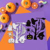 Factory Direct Sale Halloween Ghost & Pumpkin Cartoon Carbon Steel Cutting Dies for Scrapbooking And Kids' Crafts 