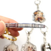Custom Printed Double Sided Epoxy Glitter Sparkle Cute Acrylic Anime Charms Keychain Wholesale