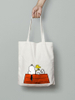 Custom Logo Reusable Tote Bag with Long Rope Handle Plain Pattern Screen Printing for Daily Use Travel and Outdoor Shopping