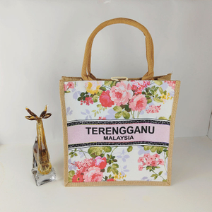 Square Bottom Printed Cotton Bag